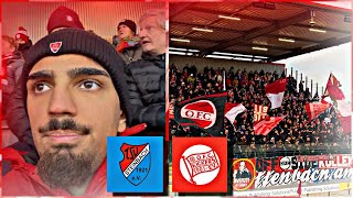 STARKER AUSWÄRTSSUPPORT 🔥 VOM OFC 🔴⚪️  TSV STEINBACH HAIGER VS KICKERS OFFENBACH  STADIONVLOG [upl. by Aidnyc406]