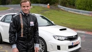 Nürburgring Lap with Tommi Mäkinen in the 2011 Subaru Impreza WRX STI Prototype  CAR and DRIVER [upl. by Ettevad508]