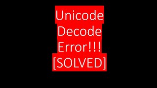 How to get the Encoding used on a file  CSV Unicode Decode Error  utf8  ISO  Python [upl. by Gasparo148]