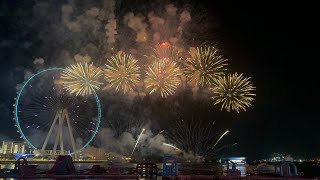 BLUEWATERS AND JBR DSF FIREWORKS 2024 [upl. by Rehprotsirhc]