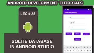 SQLite Database in Android Studio  38  Android Development Tutorial for Beginners [upl. by Cozza556]