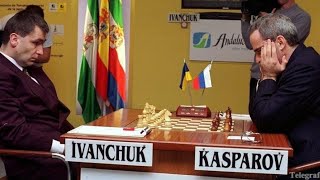 Vassily Ivanchuk vs Garry Kasparov • Linares Spain 1991 Sicilian Defense [upl. by Elirpa992]