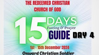 DAY 4 RCCG 15 DAYS FASTING  PRAYER FOR HOLY GHOST CONGRESS rccgworldwide mobolajideolatunji [upl. by Atiuqrahc]