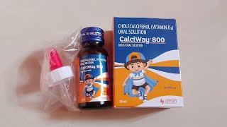 Calciway d3 800 drop full review uses sideeffects dose in Hindi [upl. by Arik]