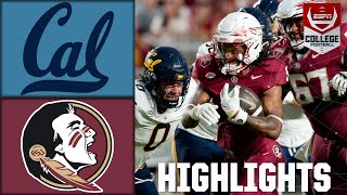 California Golden Bears vs Florida State Seminoles  Full Game Highlights  ESPN College Football [upl. by Elime]