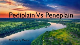 Pediplain Vs Peneplain  Geomorphology  Physical Geography  Geography  Concept [upl. by Katherine968]