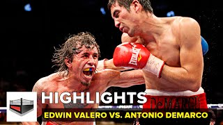 🔴Edwin Valero vs Antonio Demarco Highlights 👊 El ultimo combate del Inca Valero 💀 [upl. by Assirem]