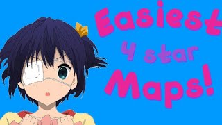 Osu Top 5 Easiest 4 Star Maps For Beginners [upl. by Bennet]