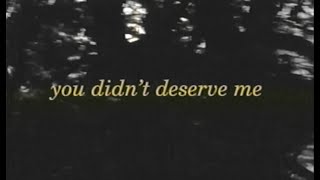 Omar Apollo  Evergreen You Didnt Deserve Me At All Official Lyric Video [upl. by Fronniah]