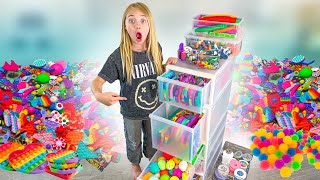 EVERLEIGH ORGANIZES WORLDS BIGGEST FIDGET TOY HAUL [upl. by Myron]