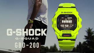 GSHOCKGBD 200  GSQUAD  SPORTS PERFORMANCE RANGE [upl. by Haletky]