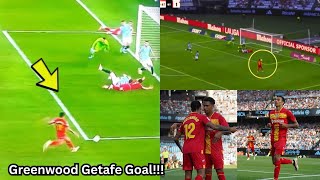 Mason Greenwood goal vs Celta Vigo 🔥 Greenwood scores first Getafe goal [upl. by Wiencke]