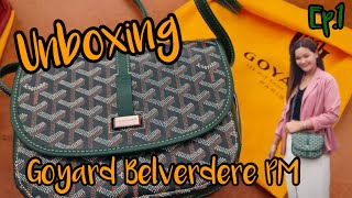 Unboxing Goyard Belvedere PM รีวิวกระเป๋า Cross Body สุดCool จากช๊อปสิงคโปร์ EP1 [upl. by Clancy]