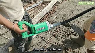 mini electrical concrete vibrator  compact  work efficiently  easy to use [upl. by Helaine]