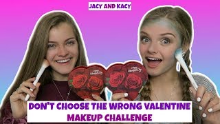 Dont Choose the Wrong Valentine  Makeup Challenge  Jacy and Kacy [upl. by Emelia]