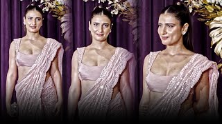 Fatima Sana Shaikh की Dazzling Entry at Manish Malhotra’s Diwali Party [upl. by Eittik]