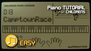 Camptown Races  Piano Tutorial [upl. by Anol330]