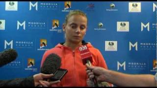 Jelena Dokics second round press conference [upl. by Notsirt]