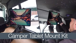 Campervan Tablet Mount Kit Install  Scanstrut ROKK Mini Tablet Mount Kit [upl. by Kinsman]