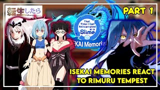 Isekai memories react to rimuru tempest  Gacha React  1 [upl. by Hamburger799]