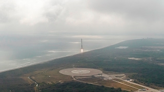 CRS10  Falcon 9 First Stage Landing [upl. by Assirahc669]