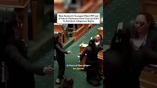 New Zealand’s Māori MP Led A Haka In Parliament And Tore Up A Bill To Roll Back Indigenous Rights [upl. by Atalie810]