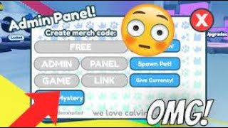 NEW PET SIMULATOR Z FREE ADMIN PANEL LINK IN DESC [upl. by Nisaj]