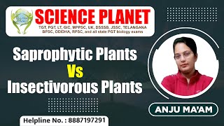 Saprophytic Plants Vs Insectivorous Plants by Anju Mam SaprophyticPlants InsectivorousPlants [upl. by Lisetta]