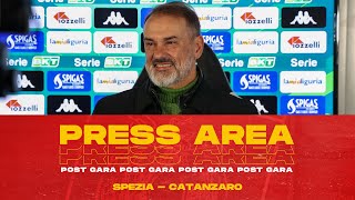 PRESS AREA  VIVARINI NEL DOPO GARA DI SPEZIA  CATANZARO 🎙️ [upl. by Annawik]