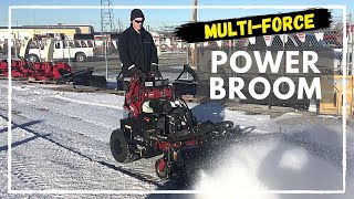 Toro GrandStand MultiForce w Power Broom [upl. by Namqul164]