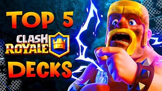 TOP 5 BEST Clash Royale Decks for March 2024 [upl. by Helbonnas]