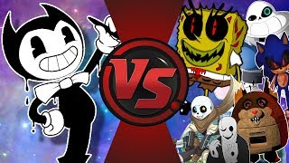 Bendy and The Ink Machine VS CreepyPasta Undertale Spongebob amp Memes Bendy Animation [upl. by Ymme]