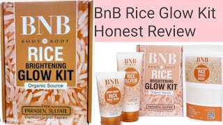 Viral BNB Rice Glow Kit  Glass Like Skin With Rice Kit Honest Review [upl. by Neelahs186]