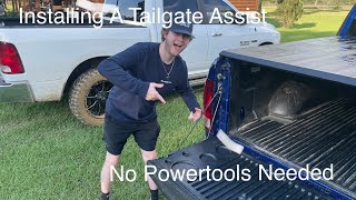 Installing A Tailgate Assist In A Ram 1500 [upl. by Nomannic]