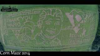 Pittsburgh Penguins and Mario Lemieux themed corn maze at Irons Mill Farmstead [upl. by Londoner]