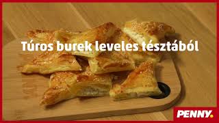 Túrós burek leveles tésztából [upl. by Etteraj]