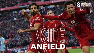 Inside Anfield Liverpool 22 Man City  Capture the atmosphere of the Reds thrilling draw [upl. by Nanerb]