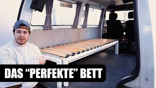 Das PERFEKTE Bett im Camper Van 🛏 [upl. by Llewon]