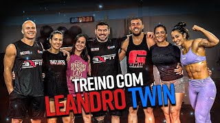 LEANDRO TWIN TREINANDO COM A 3XFIT SERÃ QUE ELE AGUENTOU ðŸ¤” [upl. by Jegar421]