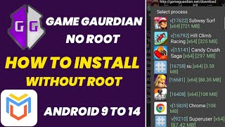 How To Install And Use Game Guardian No Root 2024  Auto close and crash Fix  Android 14  Guardian [upl. by Maloy385]