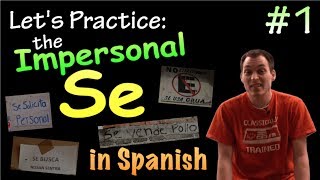 02 Impersonal Se  Passive Se in Spanish  Practice 1 [upl. by Gottlieb]