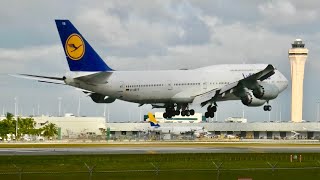 4K An Afternoon of Plane Spotting at Miami International Airport [upl. by Airotnes493]