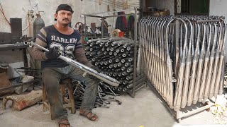 Amazing Technique of Making Motorcycle Silencers in Factory  How Bike Mufflers are Made [upl. by Consolata585]