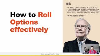 How to roll Options effectively  Brief Tutorial [upl. by Barnabe605]