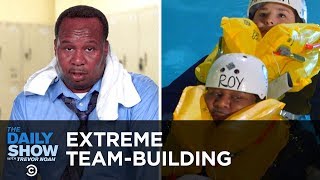 Extreme TeamBuilding in Trump’s Divided America  The Daily Show [upl. by Leirud]