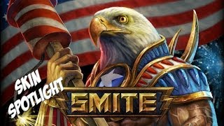 Smite  Skin Spotlights  Ramerica Ra SkinJokesTaunts [upl. by Eatnoj416]