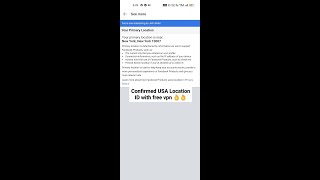 FREE VPN Confirm Primary USA location FB ID  USA location Free VPN  Free vpn location confirm [upl. by Hieronymus266]