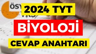 2024 TYT Biyoloji Cevap Anahtarı  2024 TYT Biyoloji Cevapları 2024tyt [upl. by Retha563]