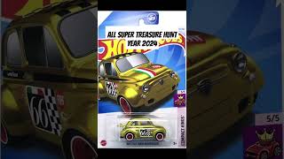 2024 OFICIAL LIST ALL SUPER TREASURE HUNT 2024  ALL CASES HOT WHEELS Mattel HotWheels [upl. by Adnot]