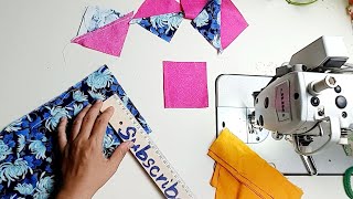 Handmade patchwork idea from scrap fabric 💃cutting and stitching 🌷 Christmas gift [upl. by Hukill]